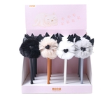 Peluche-peluche-chat-amour-coeur-nez-oreilles-noires-Gel-encre-stylo-Signature-stylo-Escolar-Papelaria-cole