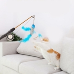 Jouet-en-forme-de-chat-en-Pet-Plumes-chaton-tige-r-tractable-amusante-baguette-de-chat