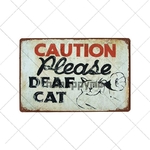 Affiche-r-tro-de-chats-Signes-m-talliques-Vintage-d-animaux-Plaque-d-art-murale-amusante