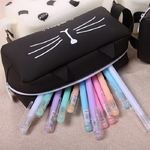 Gel-de-silice-chat-Trousse-mignonne-cole-Etui-crayon-sac-Estuche-Escolar-papeterie-Trousse-Scolaire-Stylo