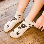 LIONZONE-5-paires-2019-nouvellement-femmes-mode-cheville-chaussettes-Kawaii-dessin-anim-chat-coton-chaussettes-pour