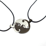 Hzew-mignon-Couples-bijoux-animaux-colliers-noir-blanc-Couple-collier-chat-pendentifs-collier