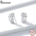 Bamoer-chat-argent-boucles-d-oreilles-en-argent-Sterling-925-clair-CZ-mignon-Animal-Ohrringe-hypoallerg