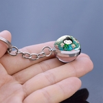 Japonais-porte-cl-chat-chanceux-poup-e-japonaise-photo-boule-de-verre-porte-cl-s-bijoux