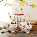 Service-th-japonais-mignon-en-porcelaine-Tasse-th-cr-ative-en-c-ramique-Maneki-Neko-avec