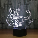 Color-mignon-chats-3D-Illusion-bureau-ornement-d-cor-lampe-acrylique-interrupteur-tactile-LED-veilleuse-Transparent