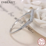 INBEAUT-925-en-argent-Sterling-mignon-chat-oreille-anneau-la-main-en-argent-massif-blanc-cubique