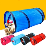 Chat-Tunnel-jouet-dr-le-animal-de-compagnie-2-trous-jouer-Tubes-balles-pliable-froiss-chaton