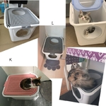 Enti-rement-ferm-chat-toilette-graisse-chat-haut-entr-e-chat-liti-re-bassin-Extra-grand