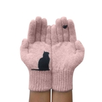 Livraison-directe-femmes-gants-dessin-anim-chat-oiseau-automne-hiver-gants-chauds-cachemire-pais-mignon-mode