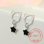 Boucles-d-oreilles-avec-pompon-en-forme-de-chat-mignon-en-argent-Sterling-925-bijoux-de