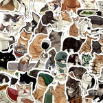 Autocollants-de-Graffiti-chats-mignons-10-30-54-pi-ces-tiquette-de-dessin-anim-jouet-pour