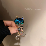 Ajojewelry-broche-chat-en-cristal-bleu-pour-Femme-bijoux-Style-cor-en-en-forme-d-animal