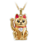 Pendentif-chat-porte-bonheur-en-or-collier-en-forme-de-c-ur-et-de-diamant-pour