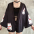 Manteau-japonais-Harajuku-pour-femme-Kimono-manches-amples-manteau-fin-d-t-imprim-chats-porte-bonheur