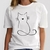 T-shirt-femme-imprim-graphique-mode-chat-amour-tendance-nouveau-Style-dessin-anim-Kawaii-v-tements