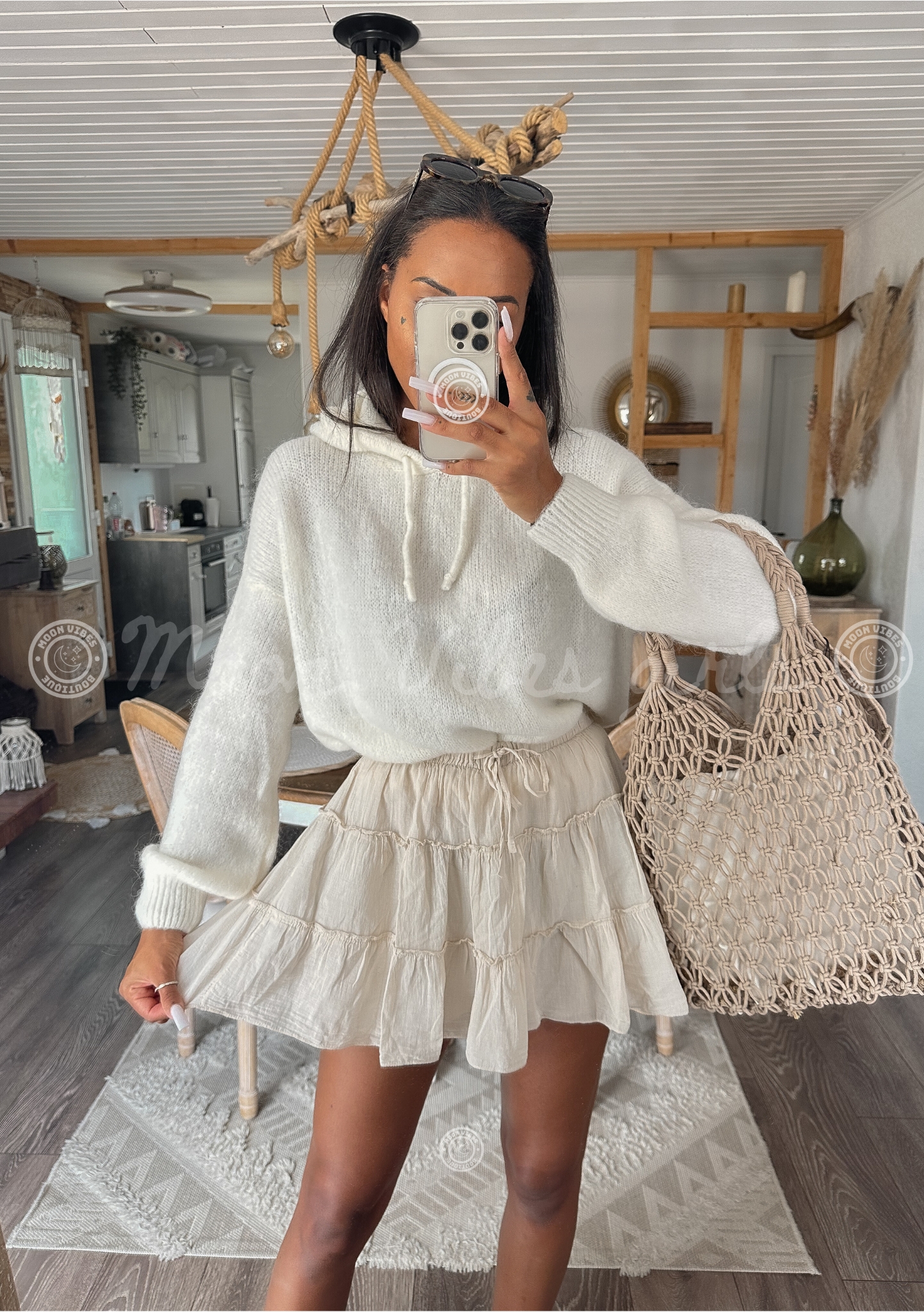 Jupe-Short Mignonne Élégance et Confort Moon Vibes