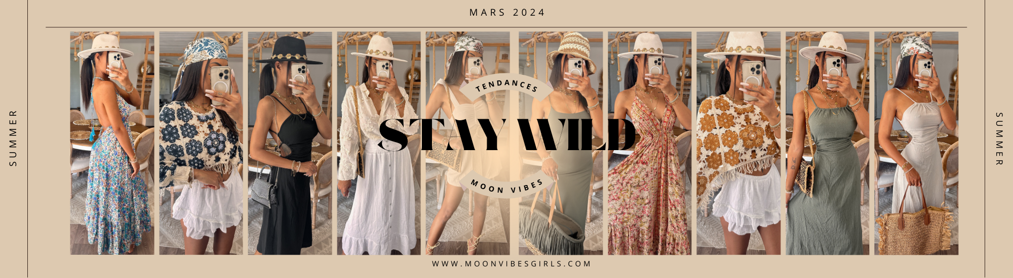 brown minimalist fashion summer moodboard blog banner 2000 x 550 px