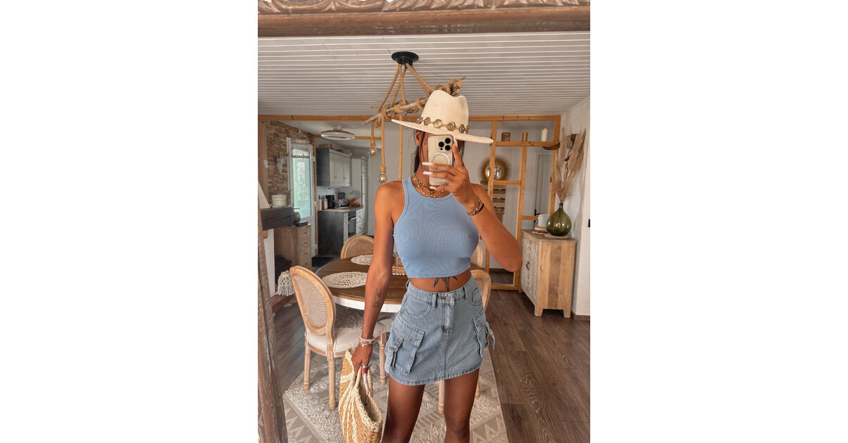 Jupe Cargo Fille Jean Bourget - Taille 6 Ans - Fabriquée En France - Occasion Très Bon état