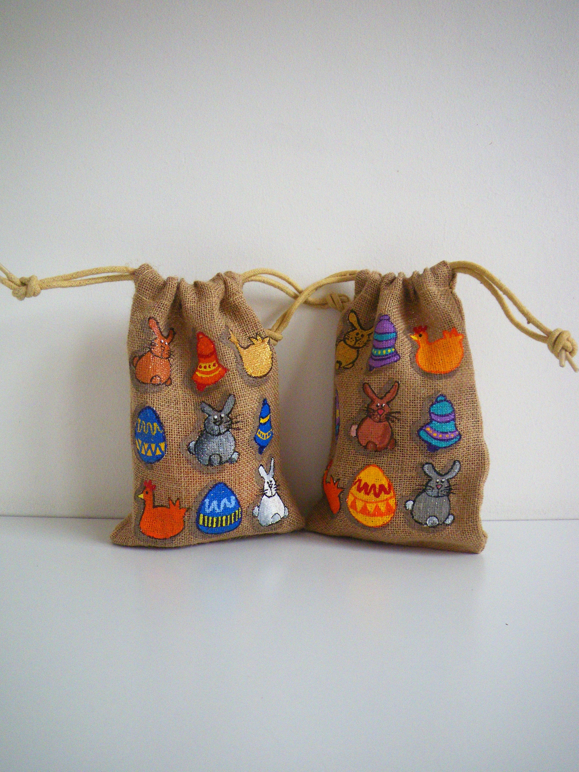Pochons jute de Pâques