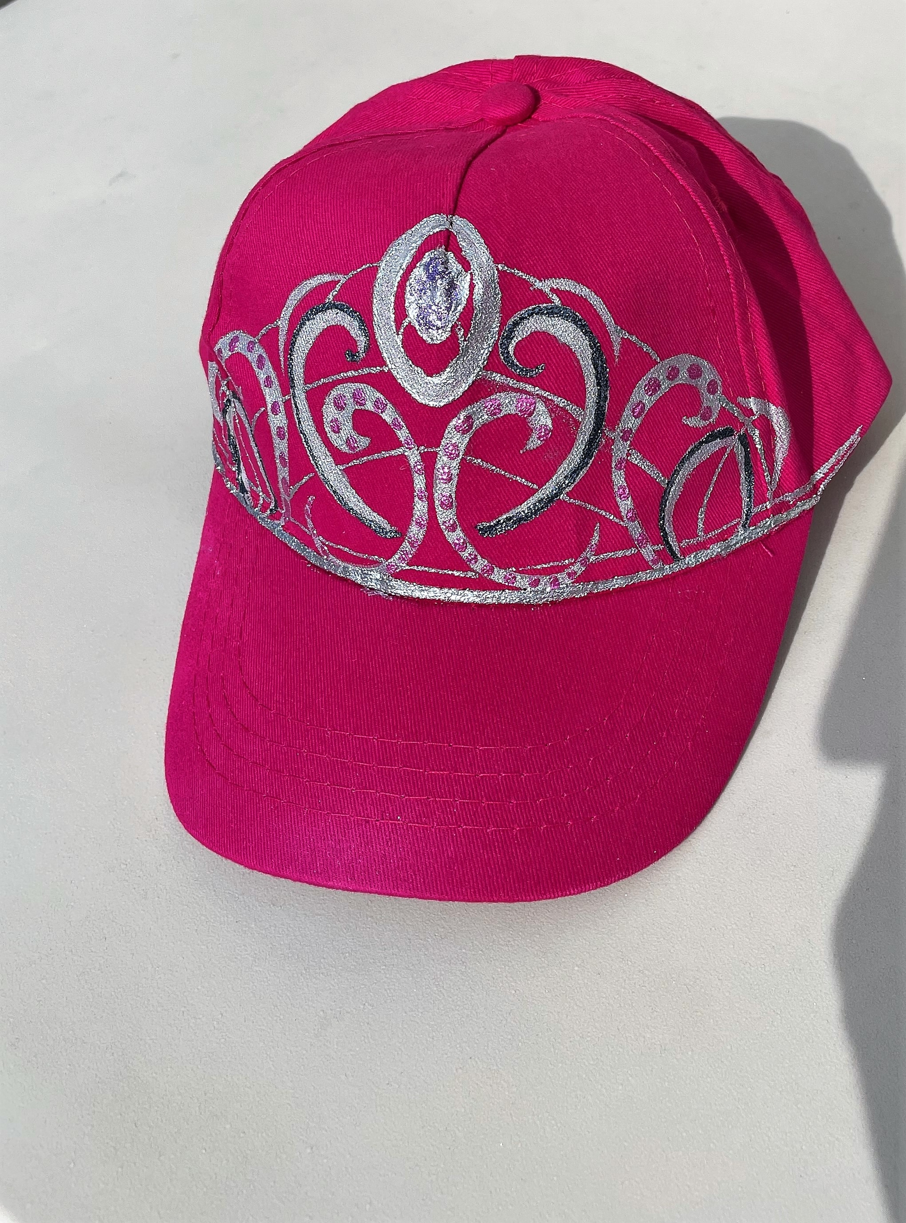 casquette rose enfant couronne (2)