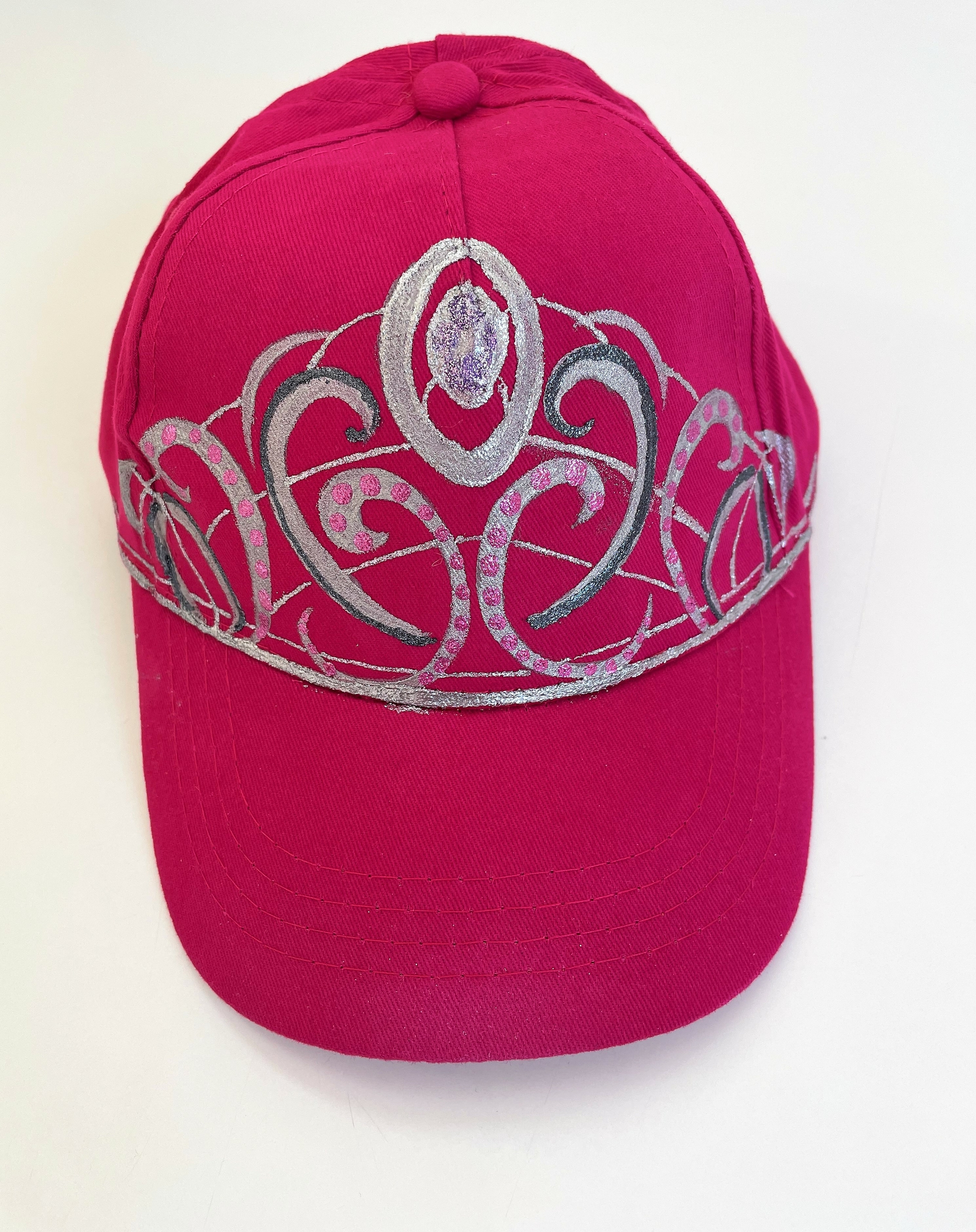 casquette rose enfant couronne (3)