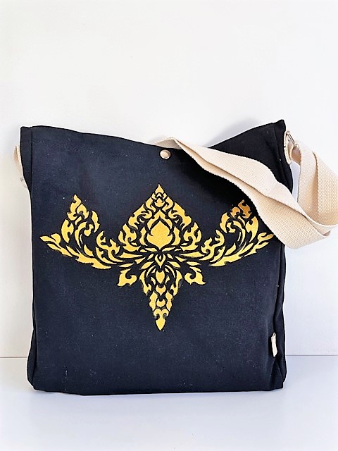 sac coton noir Thaï (3)