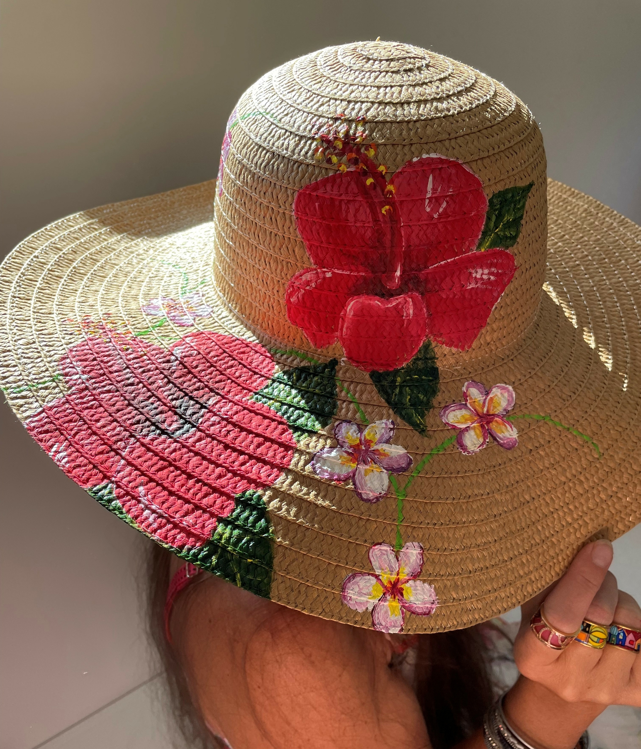 chapeau paille hibiscus (4)