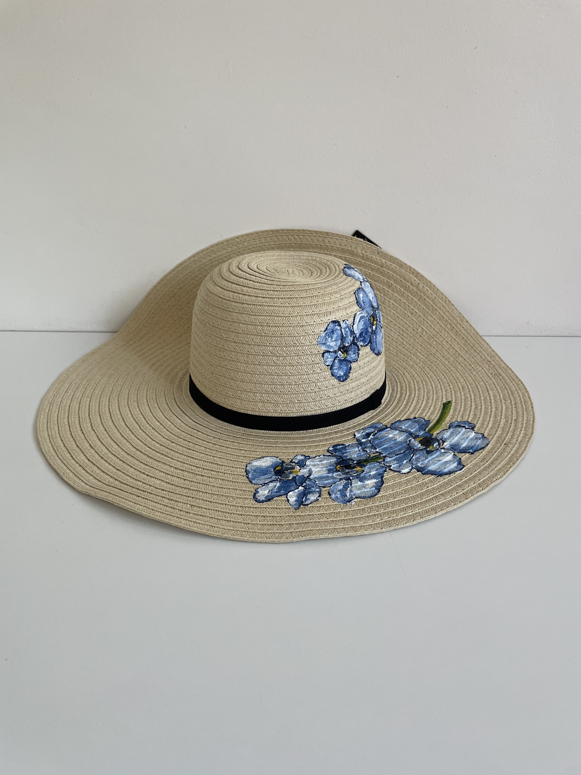 chapeau fleurs bleues (11)