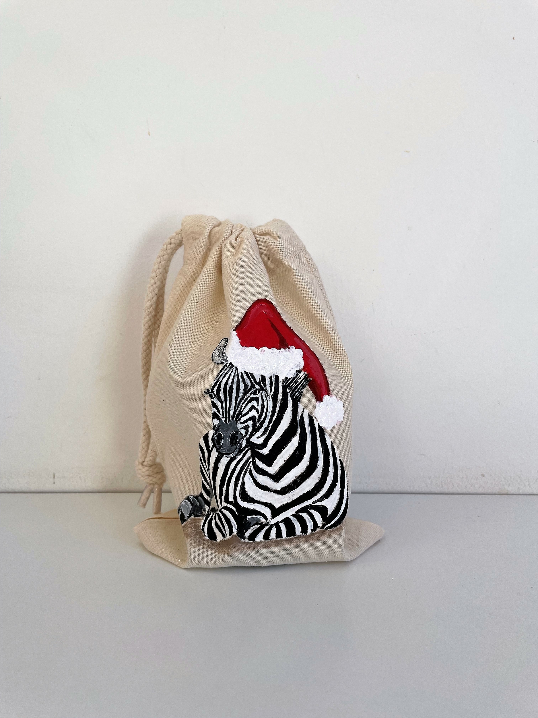 Pochon ma jungle de Noël, le zèbre!
