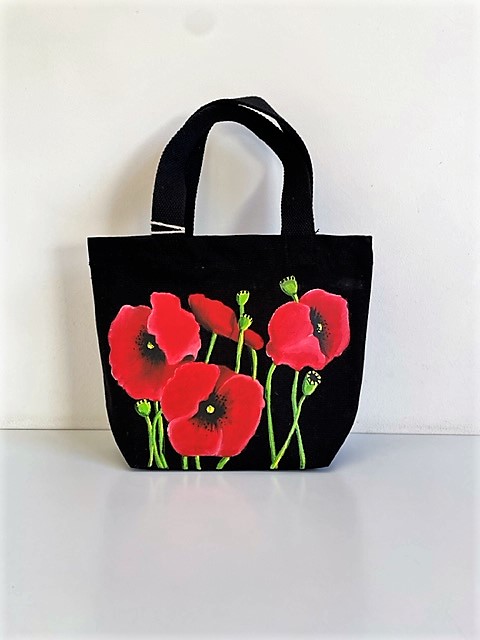 sac XS coton coquelicots (7)