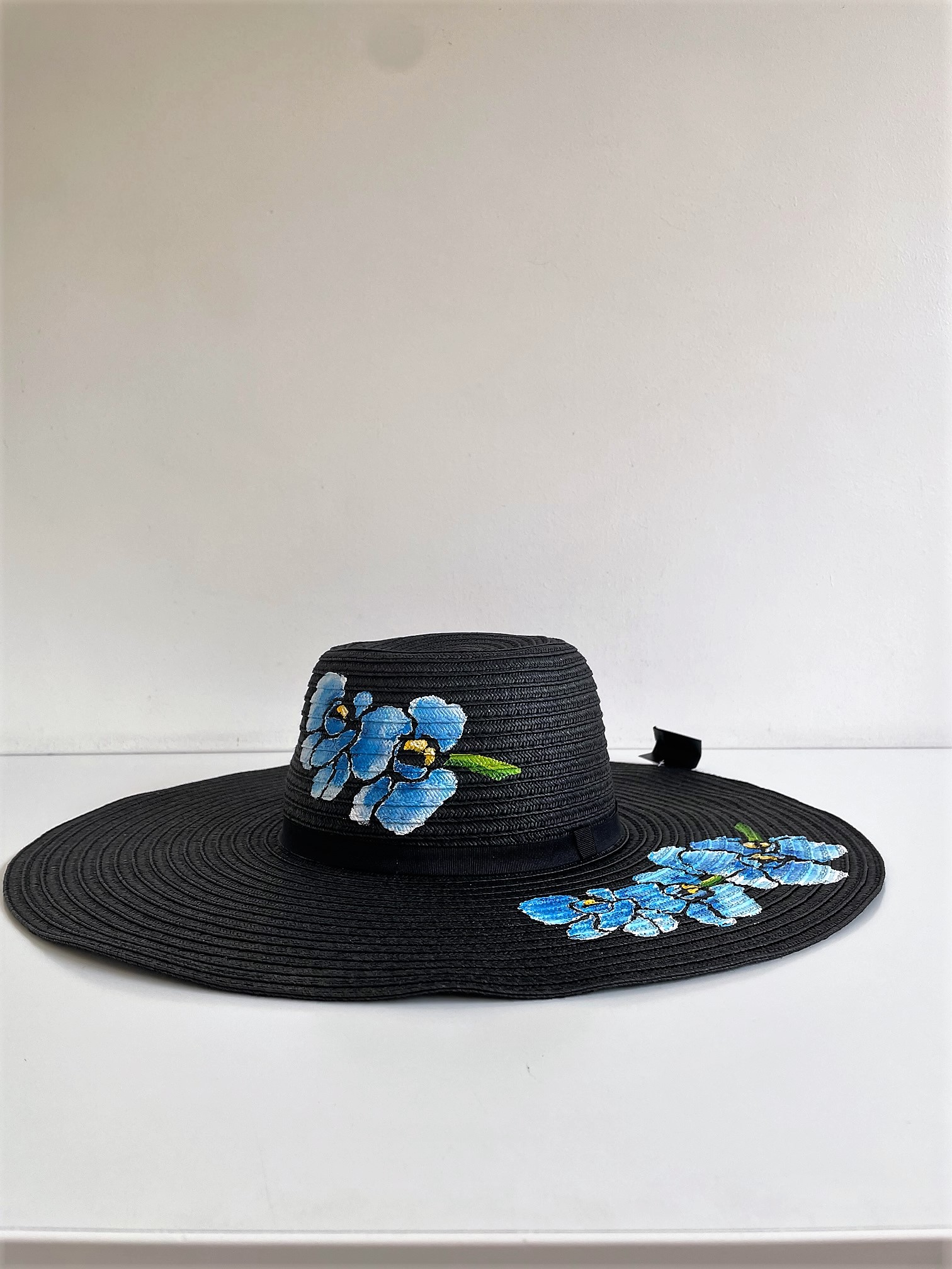 chapeau noir orchidées (6)
