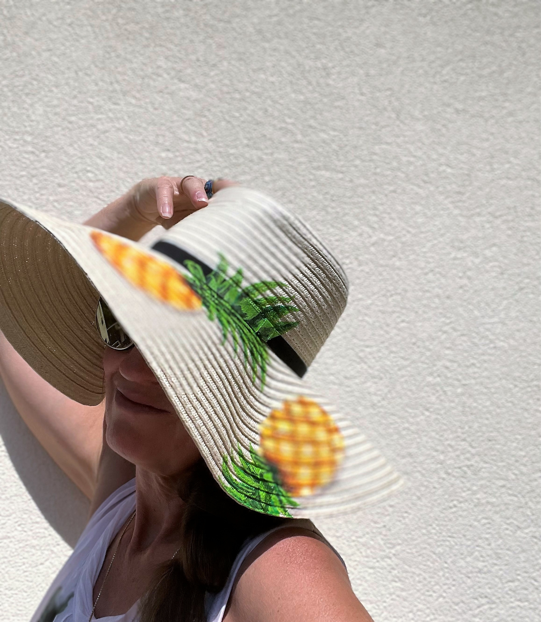 chapeau beige ananas (7)