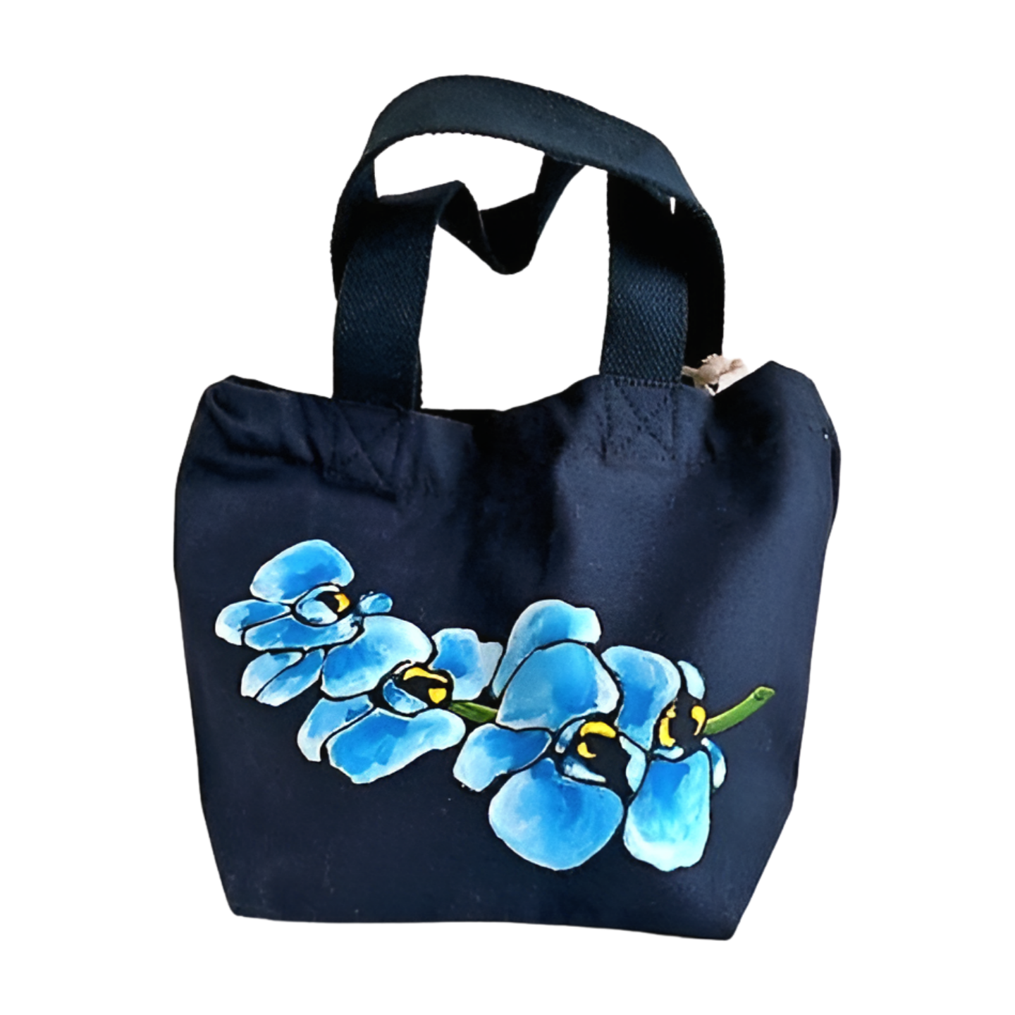 Petit sac douces orchidées en coton bio