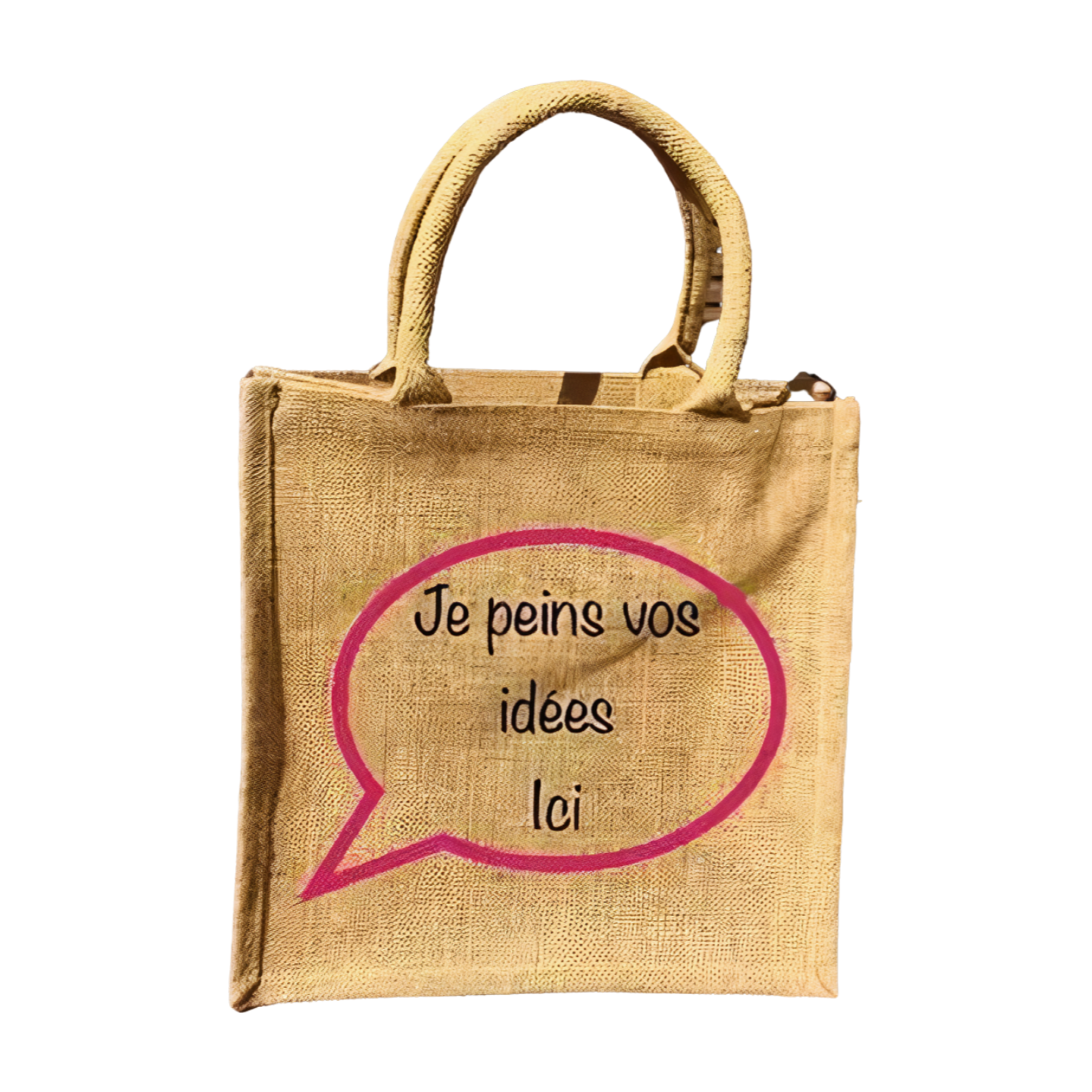 sac en jute métier naturel - idées cadeau