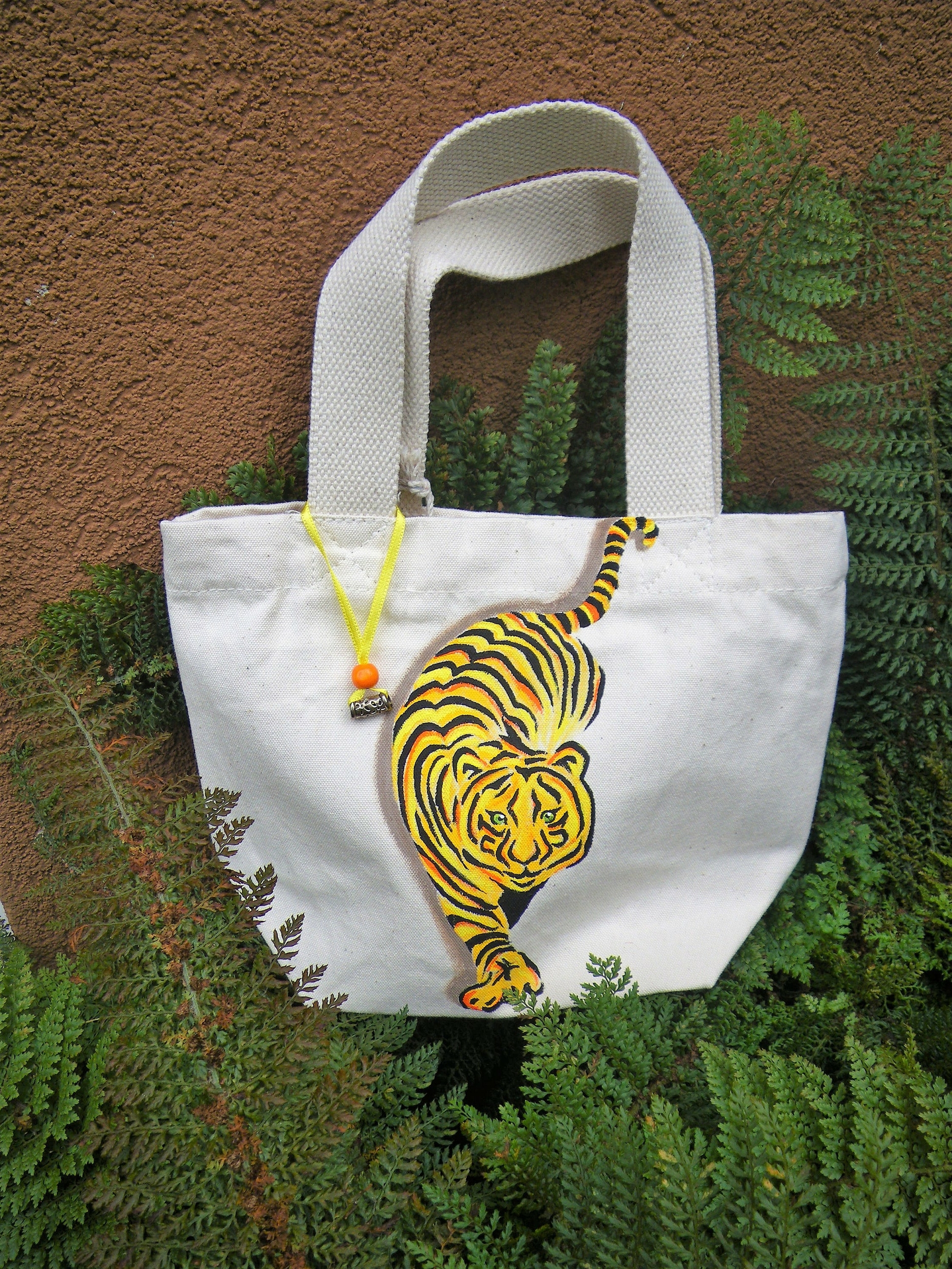 sac en coton bio avec tigre