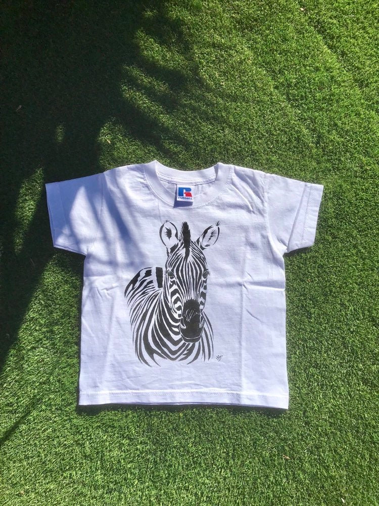 t-shirt enfant zèbre