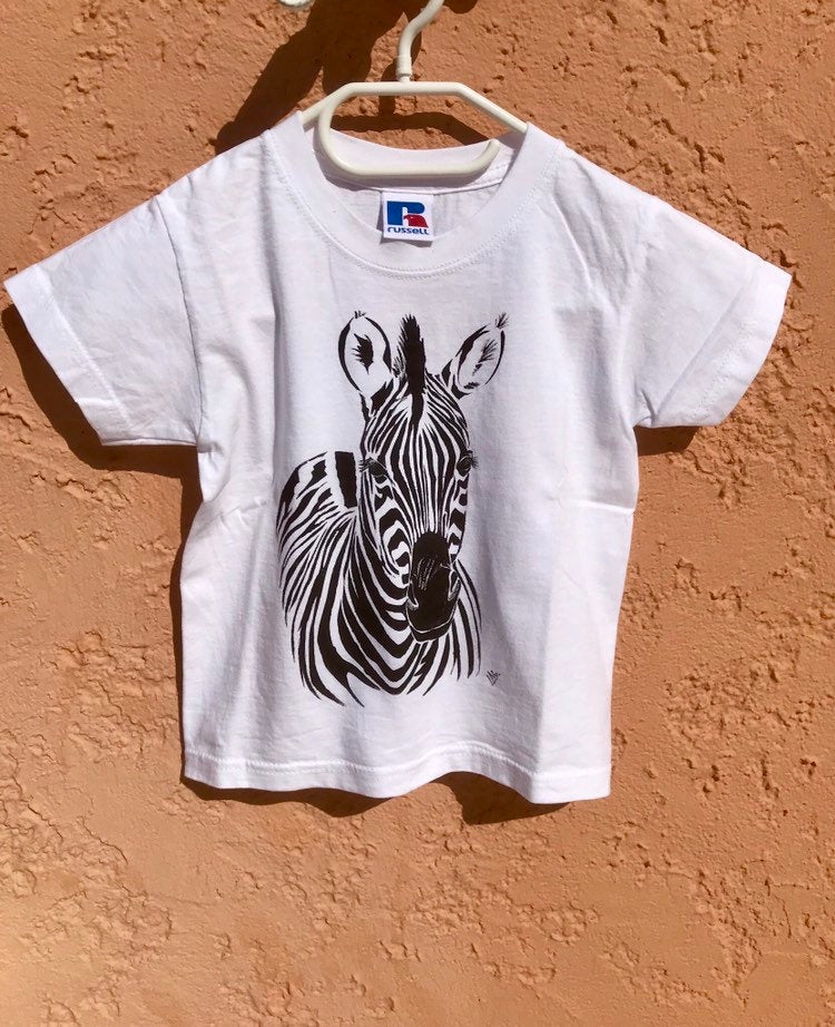 t-shirt enfant zèbre
