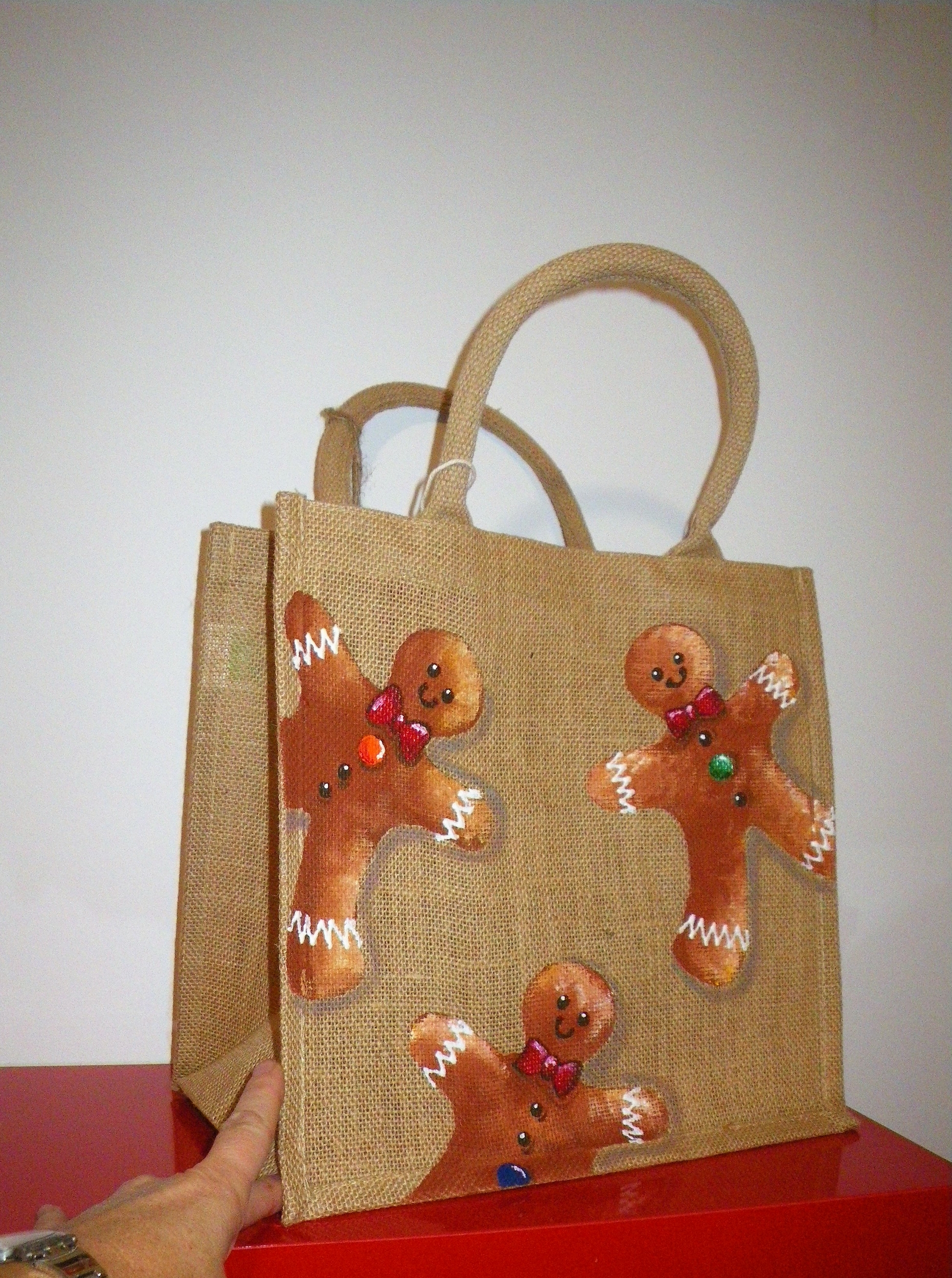 sac medium en jute avec manalas