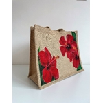 sac jute XL hibiscus rouge (7)