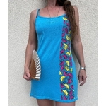 robe de plage bleue wax (1)