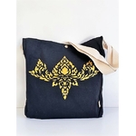 sac coton noir Thaï (3)