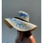 chapeau fleurs bleues (6)