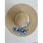 chapeau fleurs bleues (7)