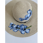chapeau fleurs bleues (8)