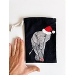 pochon noir éléphant de Noël (3)