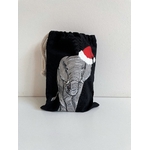 pochon noir éléphant de Noël (8)
