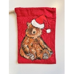 pochon ours de noël rouge (4)