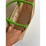 Sac de plage en jute avec de gros citrons peints à la main par Elles et No.