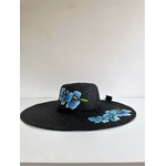 chapeau noir orchidées (6)